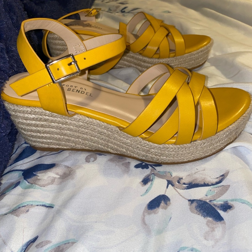 Mustard yellow heels